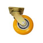 6” x 2” High Performance Maintenance Free Extended Swivel Lead,  (UX) Ultraflex Wheel, Precision Ball Bearing